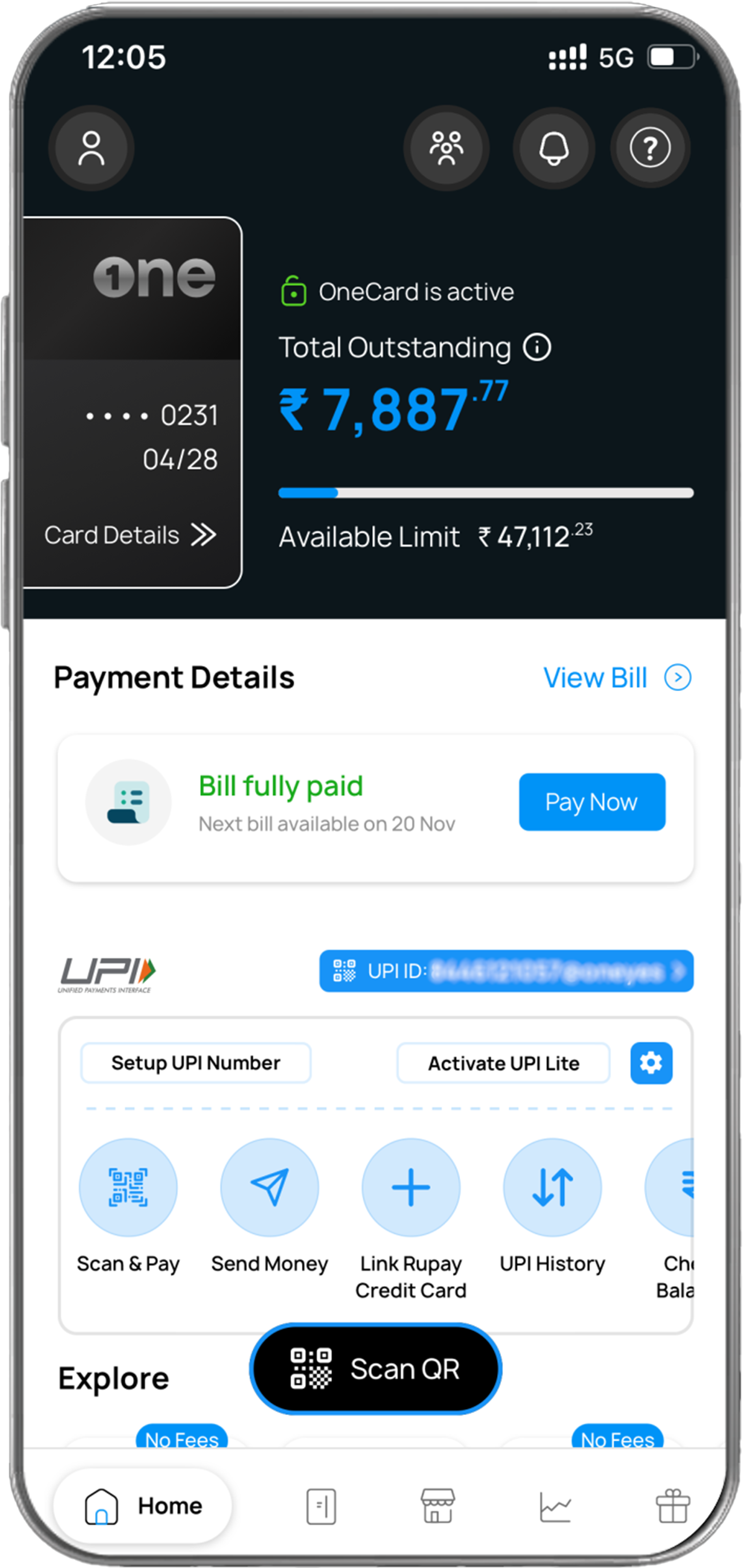 Swipe to pay for Giftcards